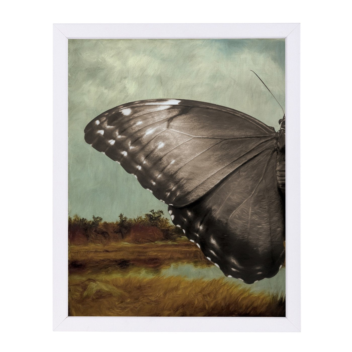 Butterfly Landscape I By Chaos & Wonder Design - Framed Print - Americanflat