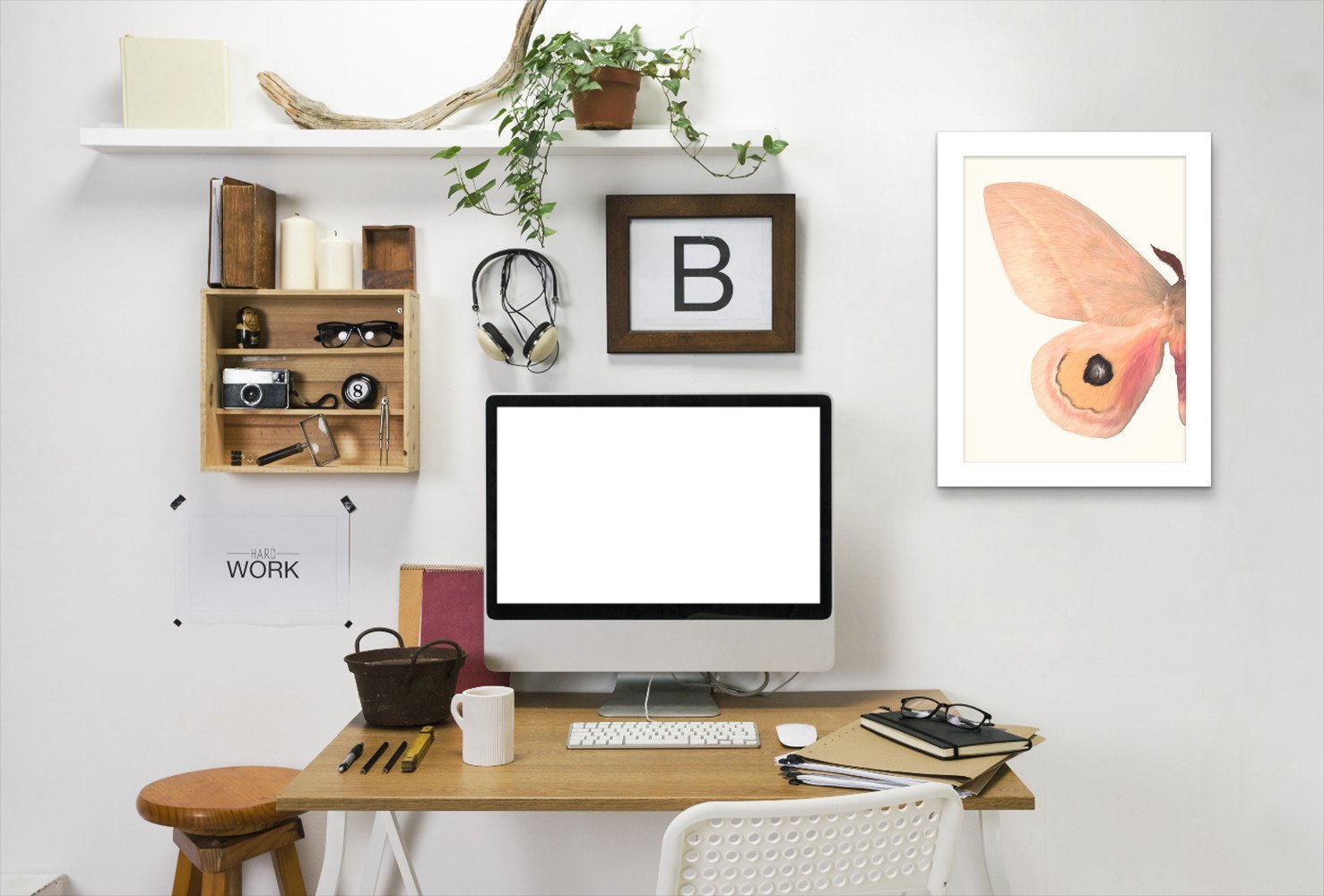 Alt Silk Moth I By Chaos & Wonder Design - Framed Print - Americanflat