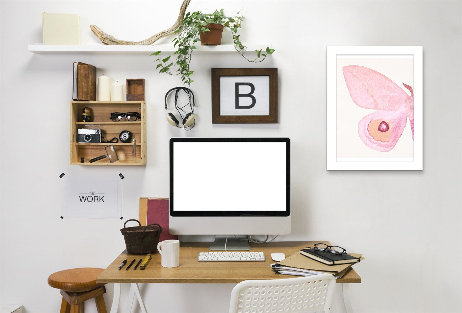 Pink Moth I By Chaos & Wonder Design - Framed Print - Americanflat