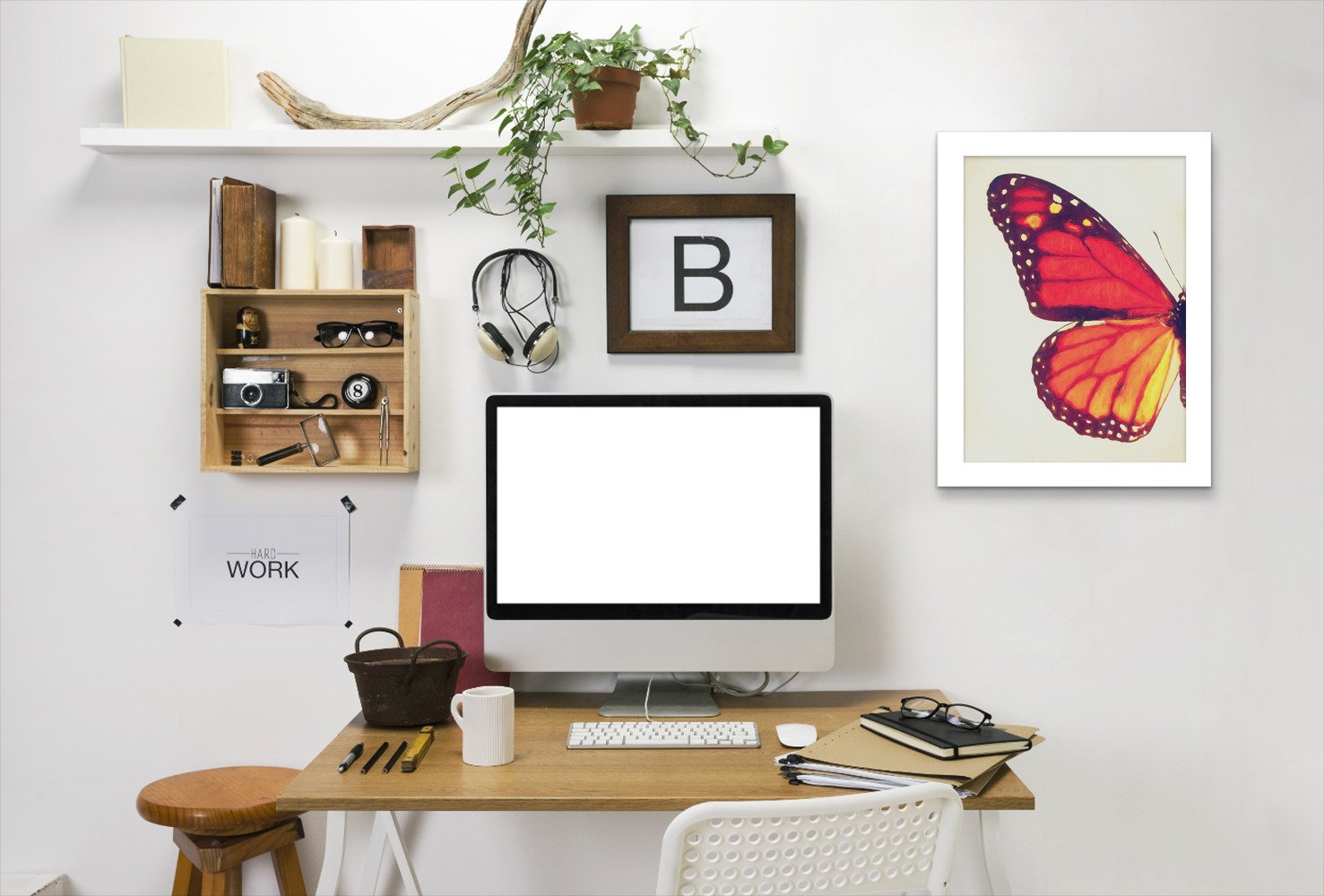 Monarch Butterfly I By Chaos & Wonder Design - Framed Print - Americanflat