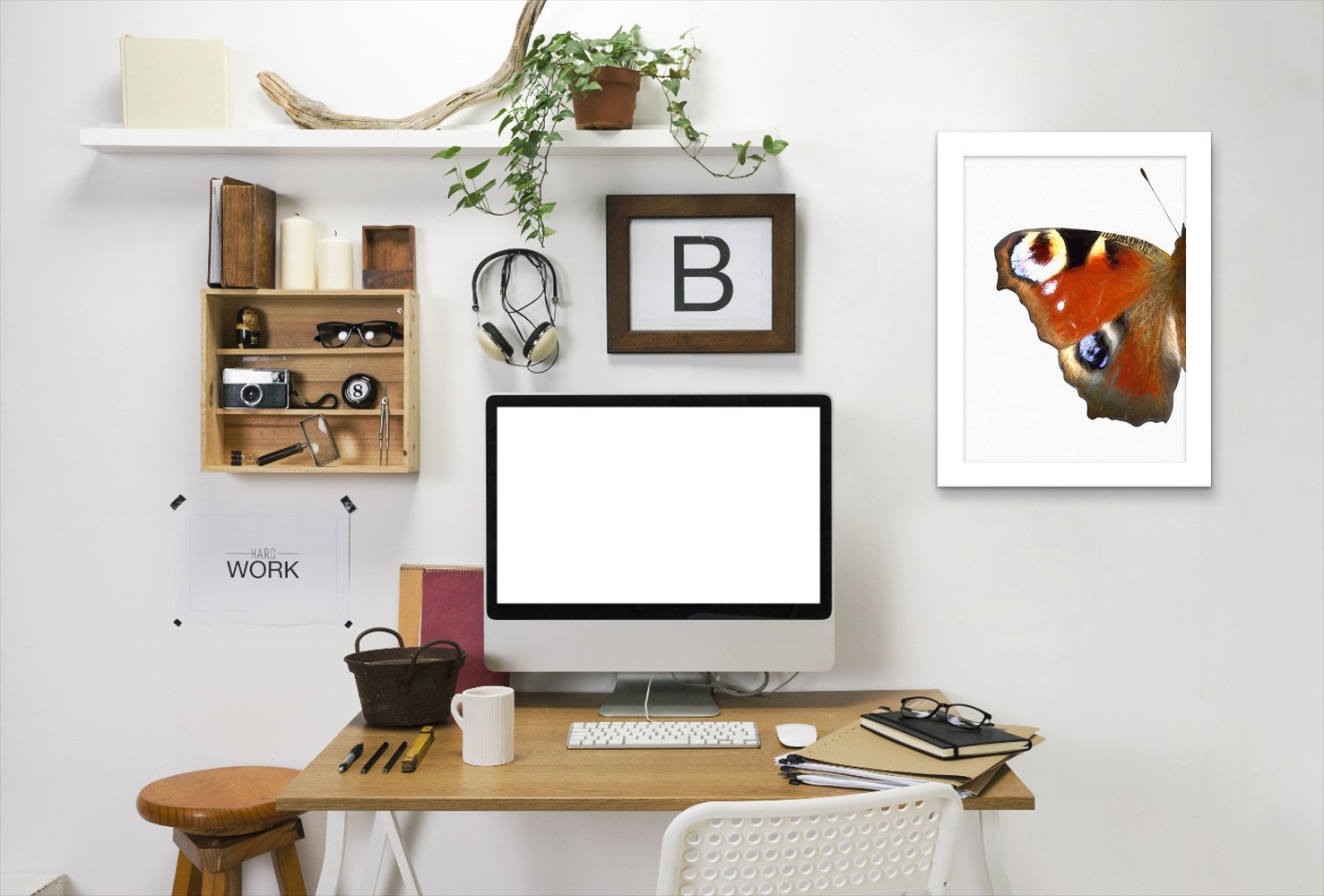 Peacock Butterfly Wing I By Chaos & Wonder Design - Framed Print - Americanflat