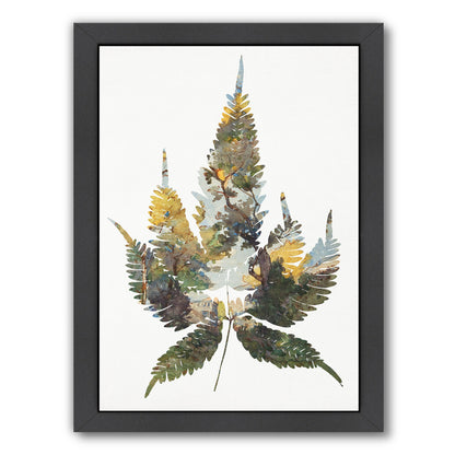 Leaf Collage I By Chaos & Wonder Design - Black Framed Print - Wall Art - Americanflat