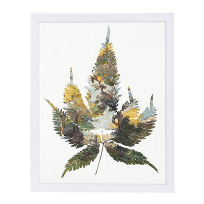 Leaf Collage I By Chaos & Wonder Design - Framed Print - Americanflat