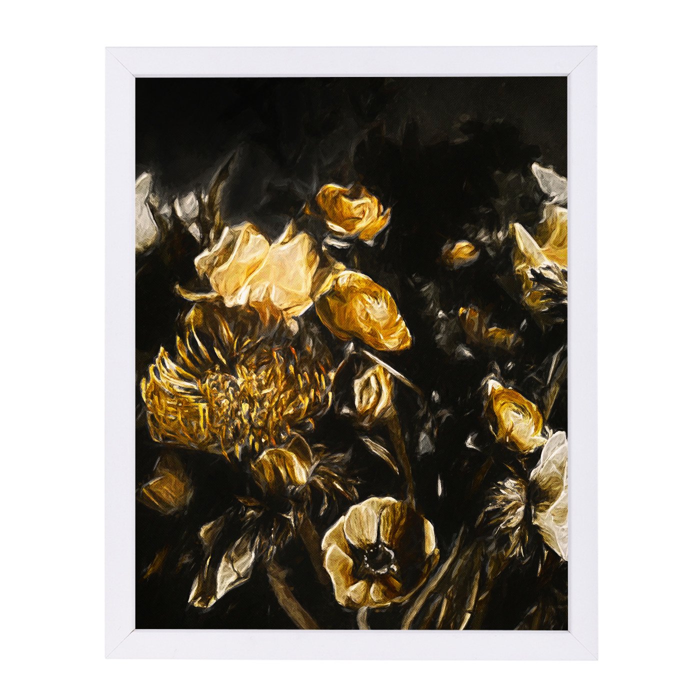 Dark Floral Ii By Chaos & Wonder Design - Framed Print - Americanflat