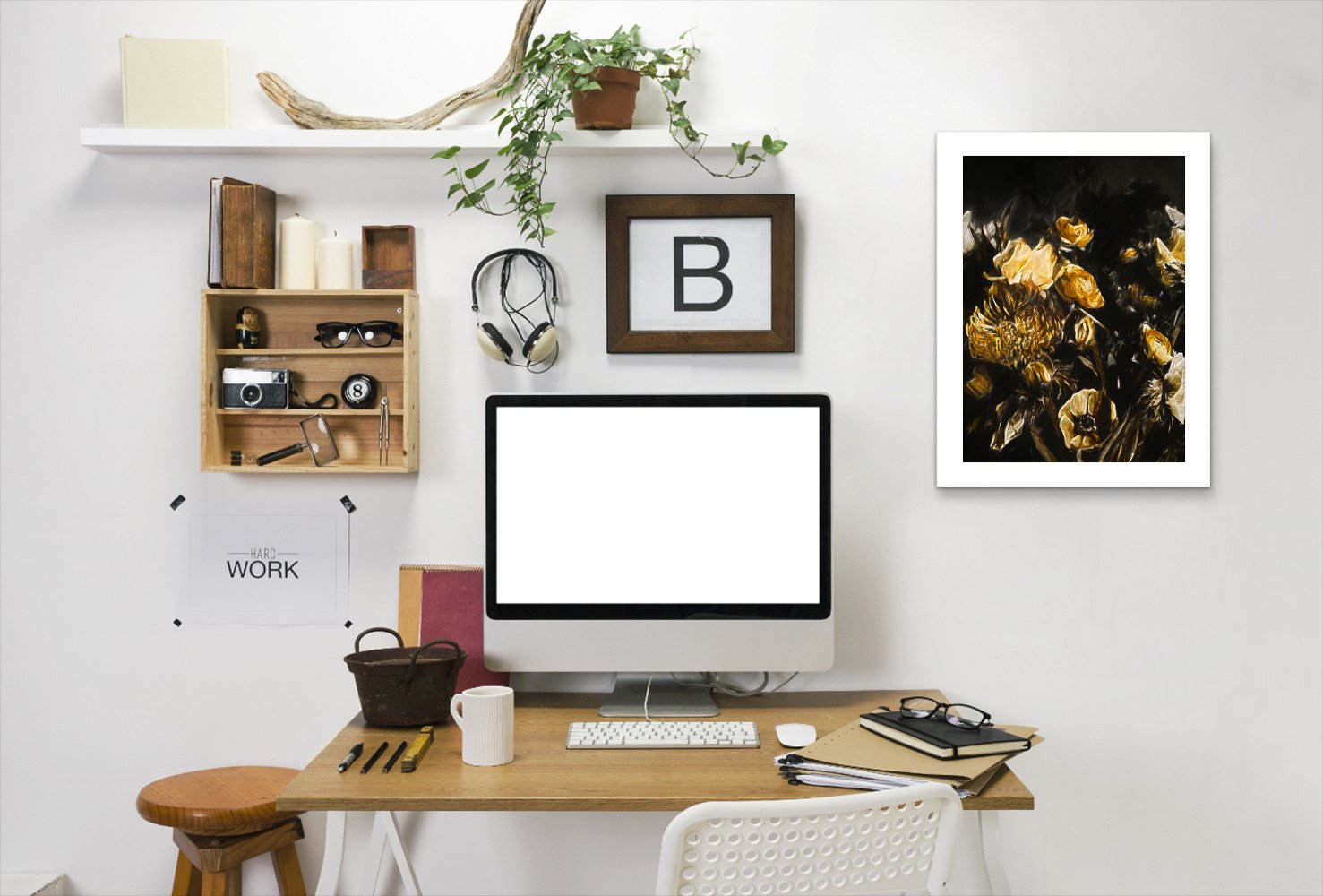 Dark Floral Ii By Chaos & Wonder Design - Framed Print - Americanflat