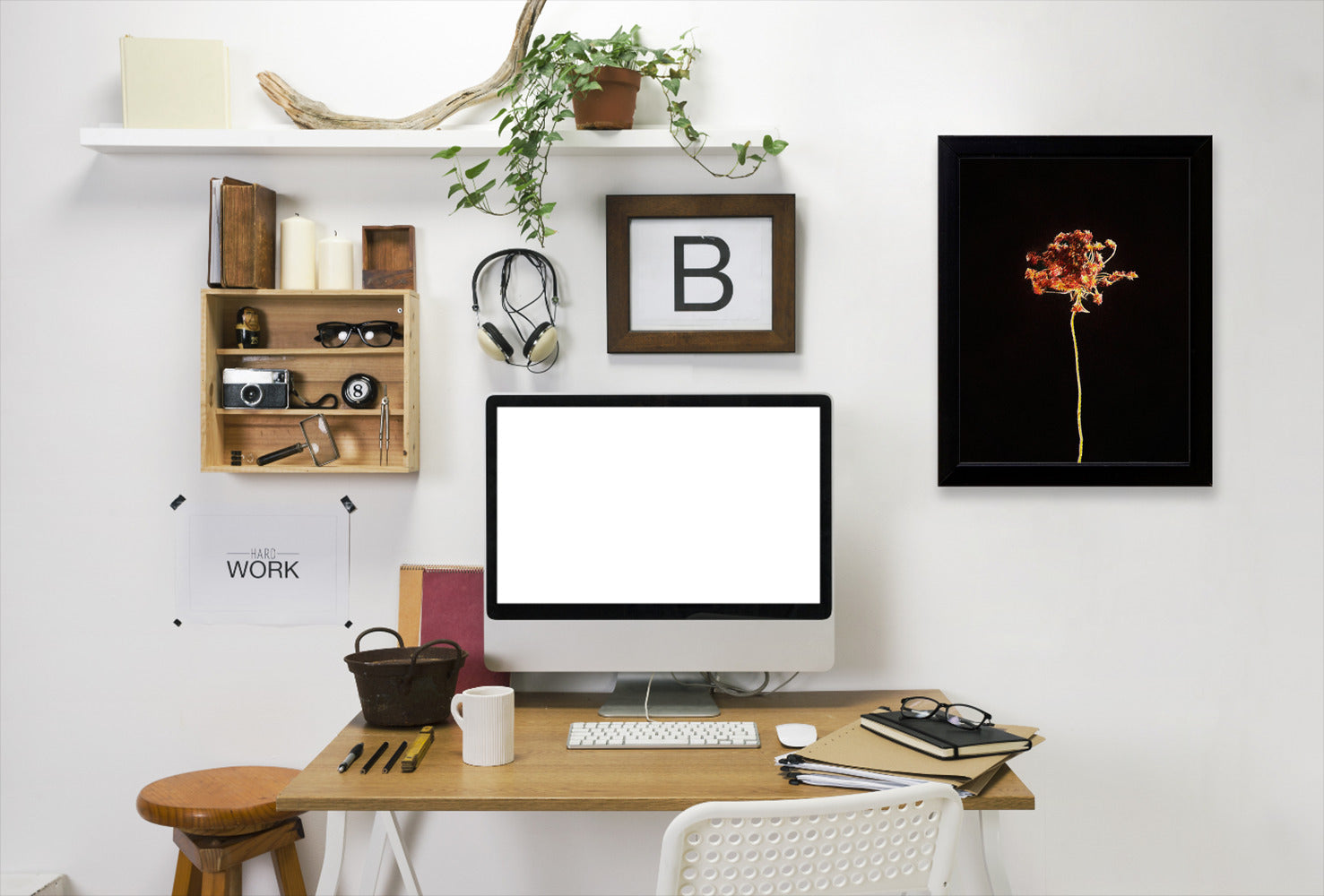 Dark Botanical Ii Master Layer By Chaos & Wonder Design - Black Framed Print - Wall Art - Americanflat