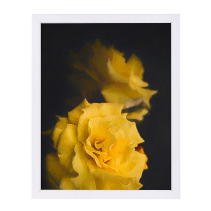 Yellow Roses By Chaos & Wonder Design - White Framed Print - Wall Art - Americanflat