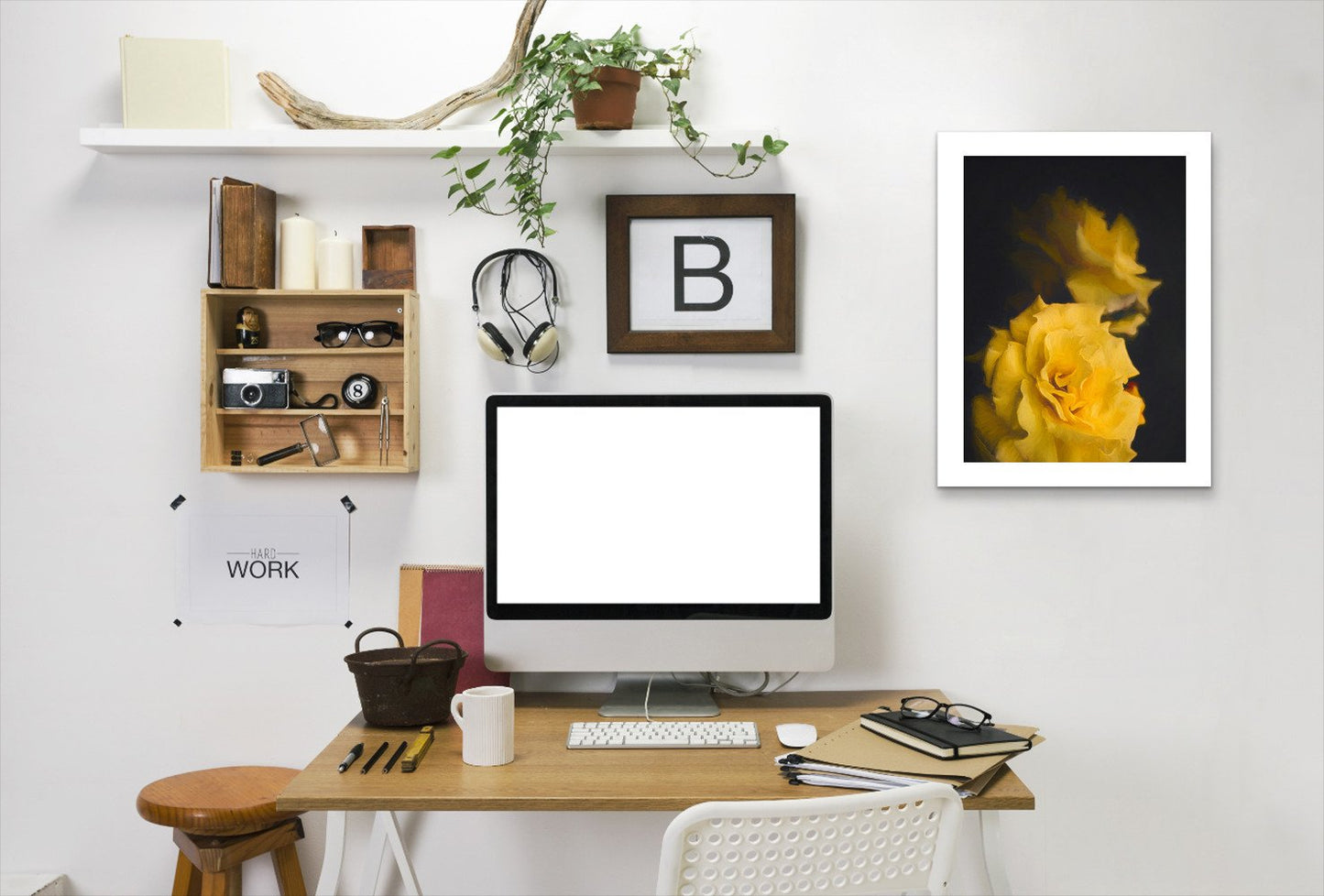 Yellow Roses By Chaos & Wonder Design - Framed Print - Americanflat