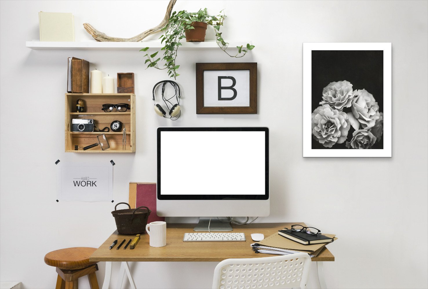 Moody Roses By Chaos & Wonder Design - Framed Print - Americanflat