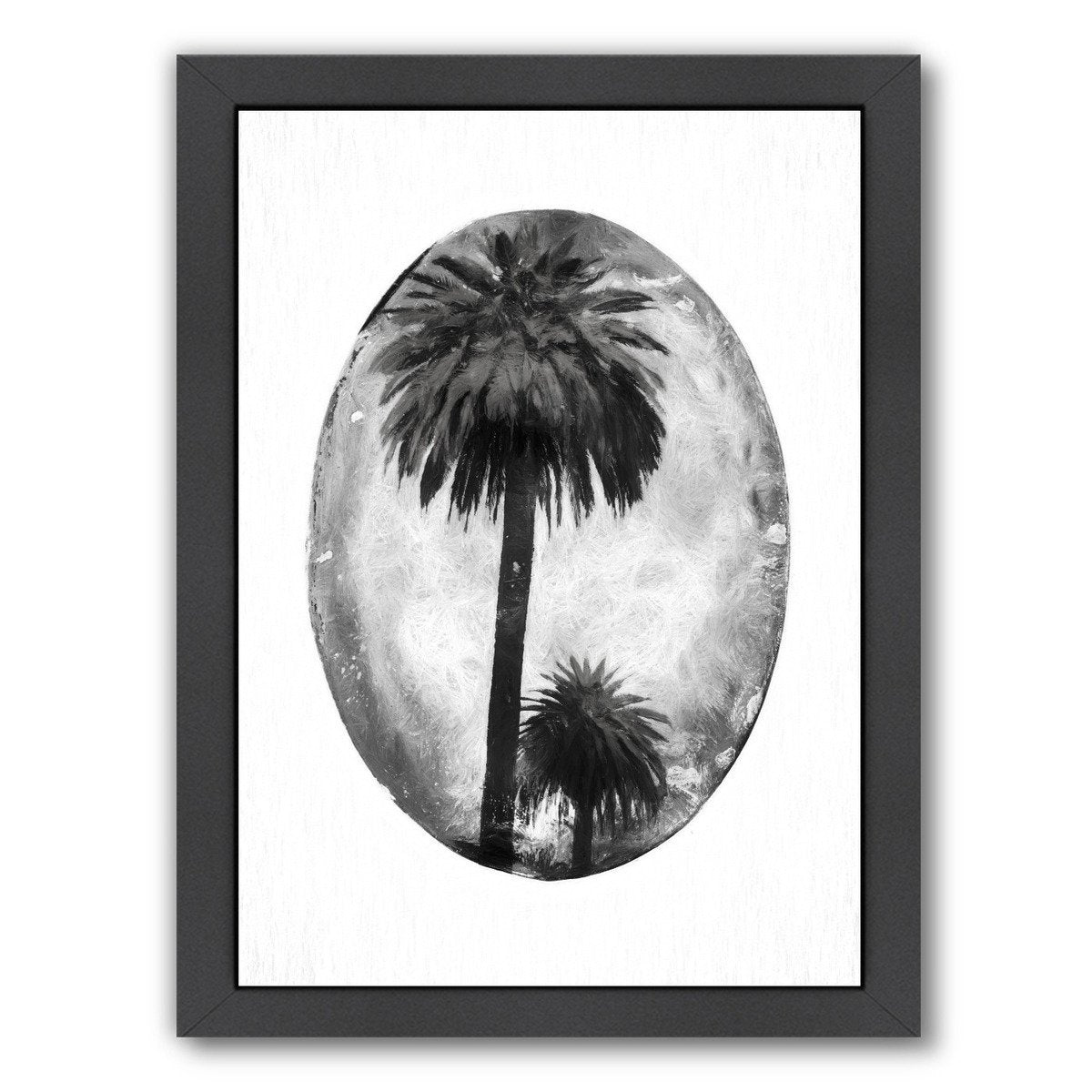 Chalk Palm Trees By Chaos & Wonder Design - Black Framed Print - Wall Art - Americanflat