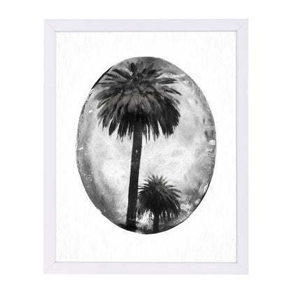 Chalk Palm Trees By Chaos & Wonder Design - White Framed Print - Wall Art - Americanflat