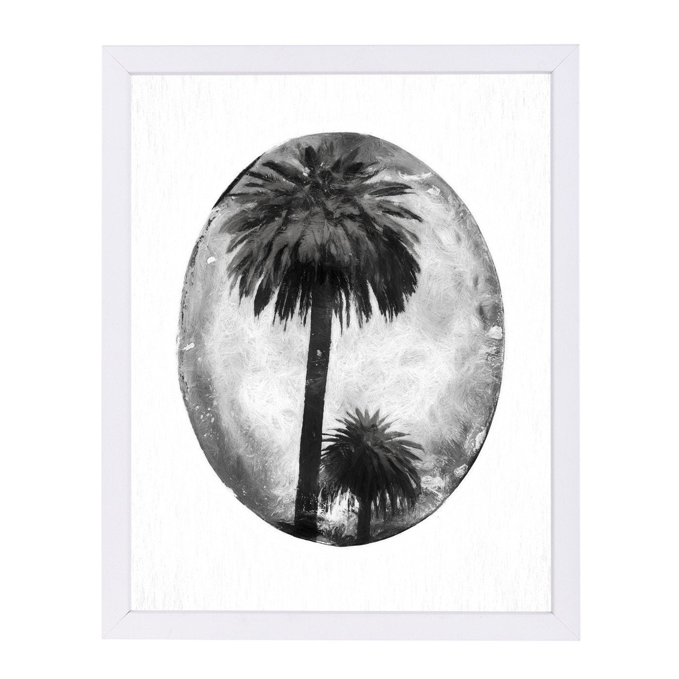 Chalk Palm Trees By Chaos & Wonder Design - Framed Print - Americanflat