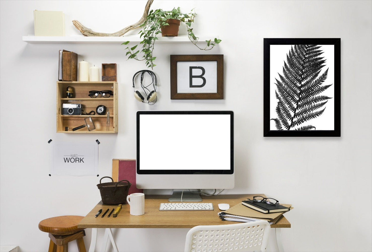 Black Fern Ii By Chaos & Wonder Design - Black Framed Print - Wall Art - Americanflat
