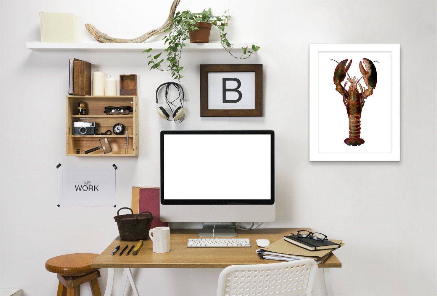 Lobster By Chaos & Wonder Design - Framed Print - Americanflat