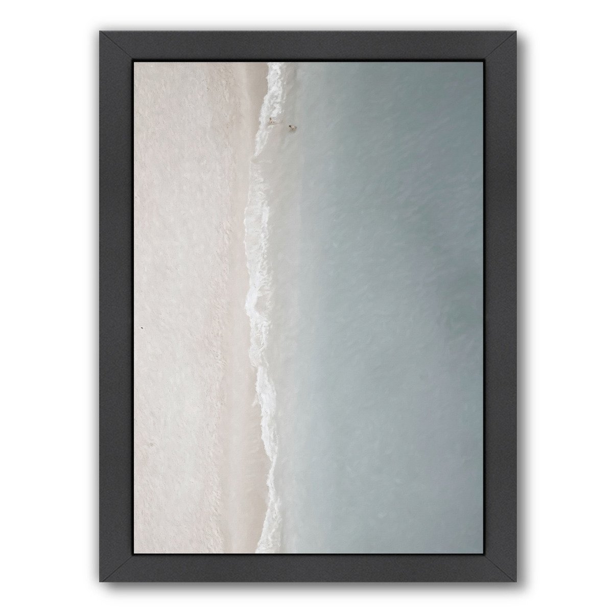Aerial Beach By Chaos & Wonder Design - Black Framed Print - Wall Art - Americanflat