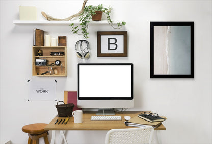 Aerial Beach By Chaos & Wonder Design - Black Framed Print - Wall Art - Americanflat