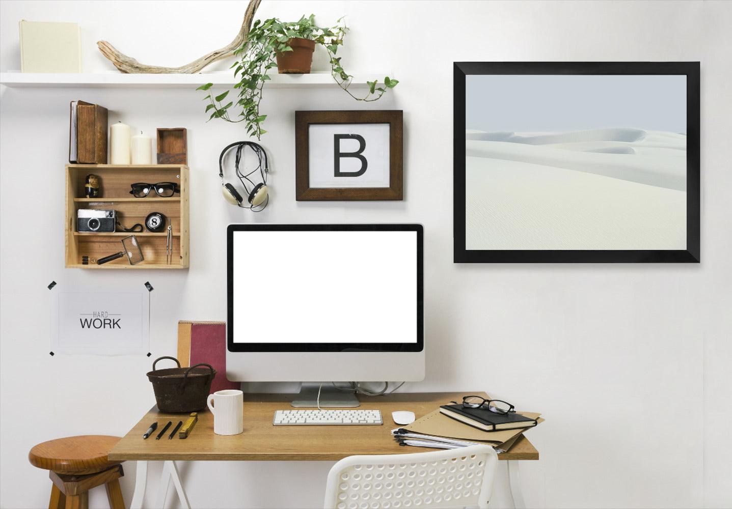 Sand Dunes By Chaos & Wonder Design - Black Framed Print - Wall Art - Americanflat
