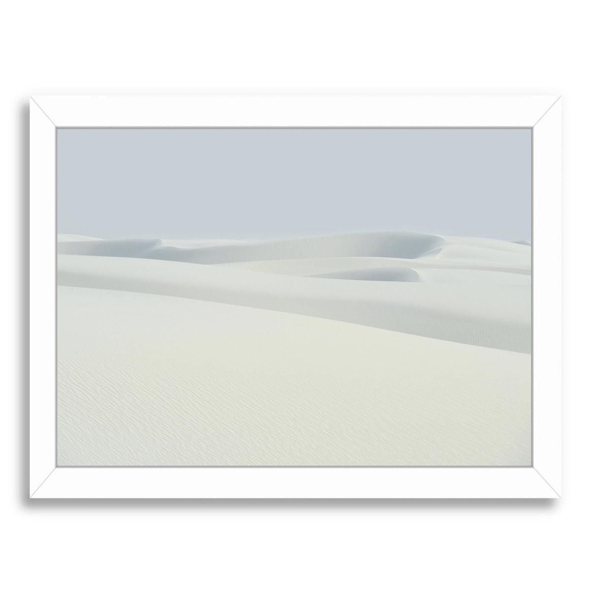 Sand Dunes By Chaos & Wonder Design - White Framed Print - Wall Art - Americanflat