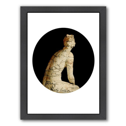 Alt Venus Collage Sepia By Chaos & Wonder Design - Black Framed Print - Wall Art - Americanflat