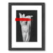 Lipstick Red By Chaos & Wonder Design - Black Framed Print - Wall Art - Americanflat