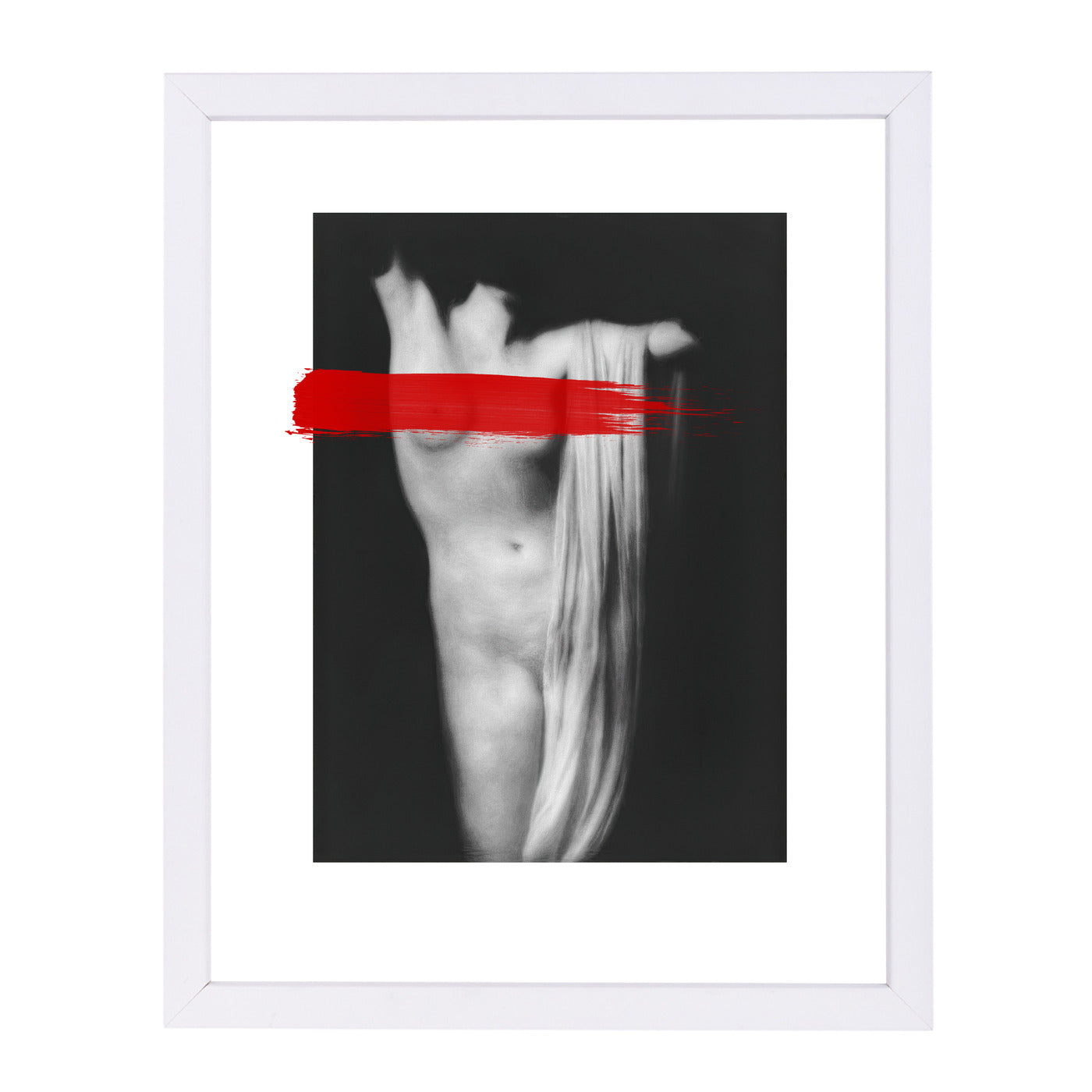 Lipstick Red By Chaos & Wonder Design - White Framed Print - Wall Art - Americanflat