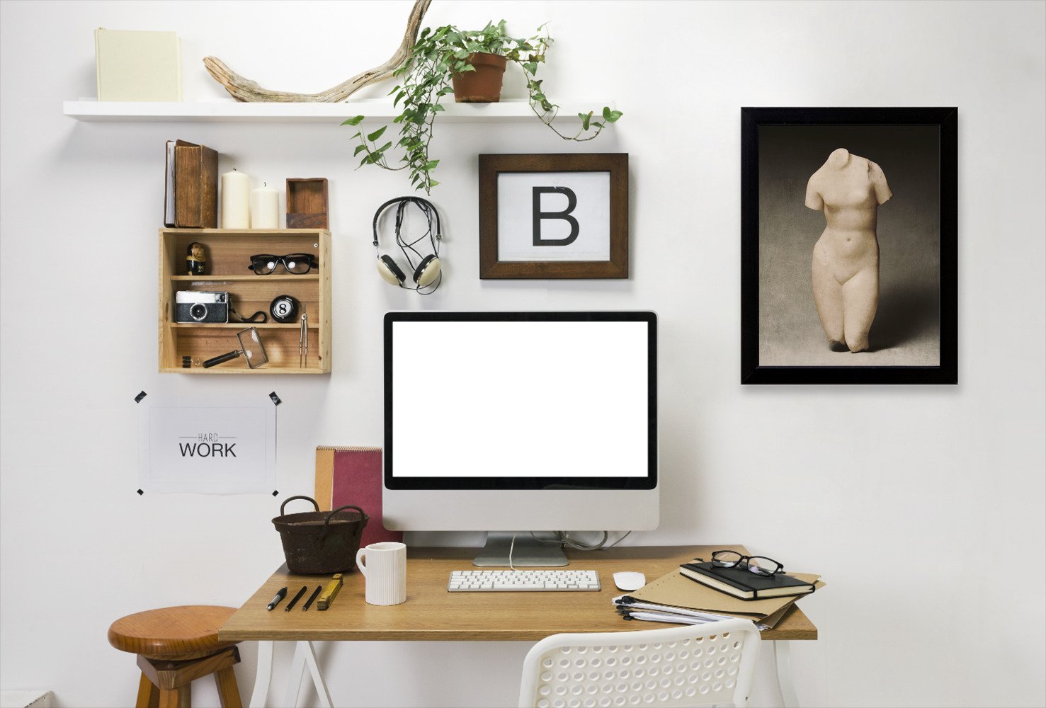 Aphrodite By Chaos & Wonder Design - Black Framed Print - Wall Art - Americanflat