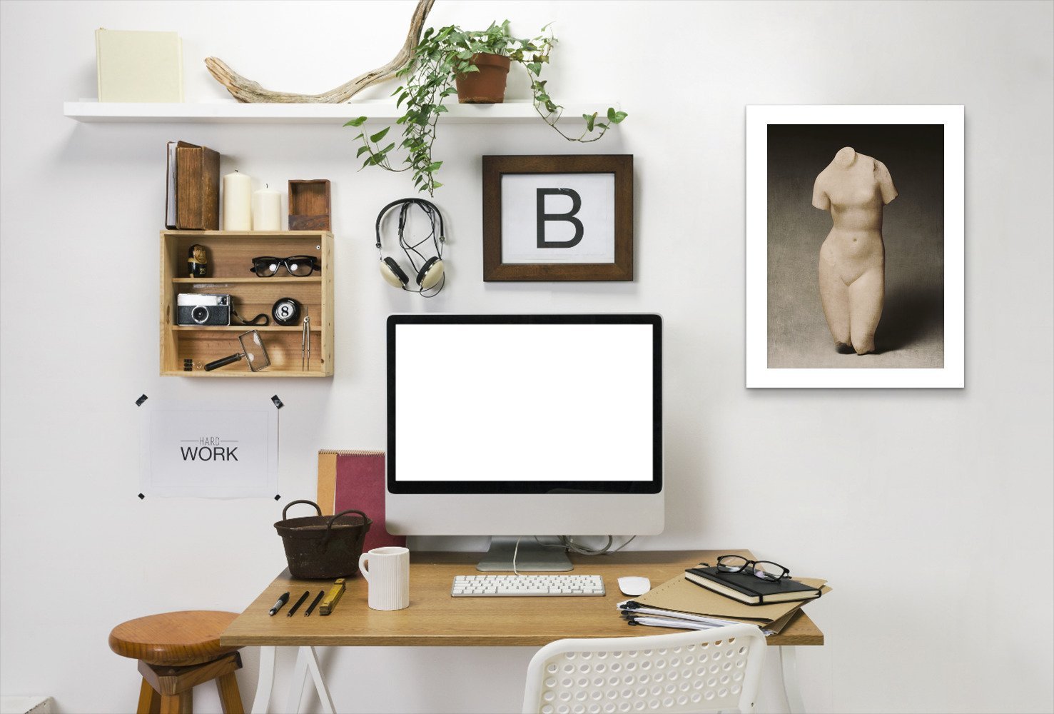 Aphrodite By Chaos & Wonder Design - White Framed Print - Wall Art - Americanflat