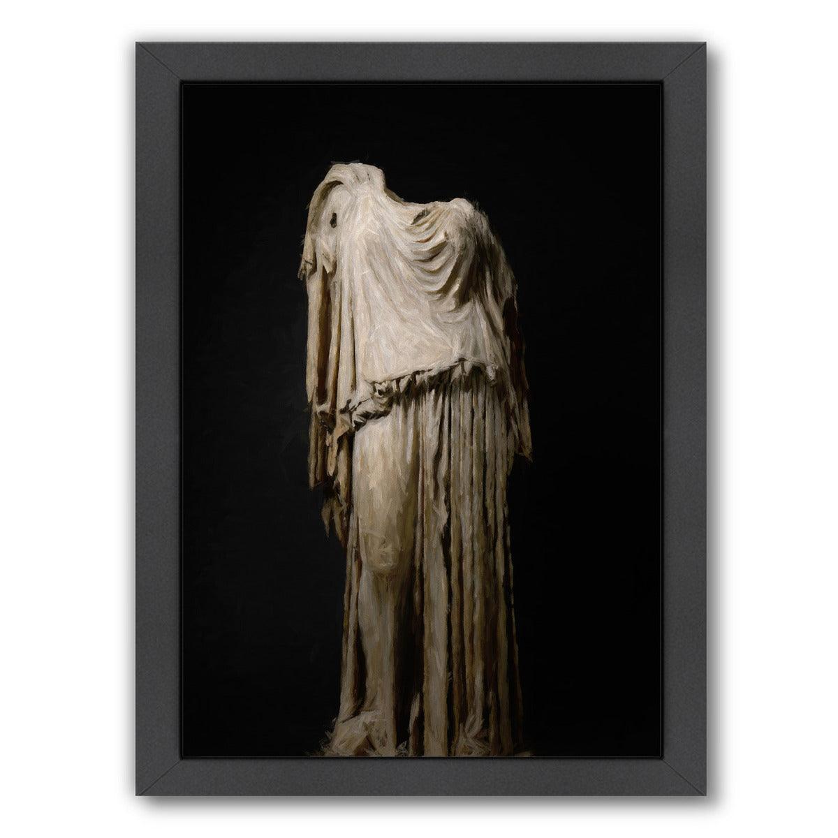 Roman Marble Woman By Chaos & Wonder Design - Black Framed Print - Wall Art - Americanflat
