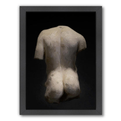 Roman Man Back By Chaos & Wonder Design - Black Framed Print - Wall Art - Americanflat