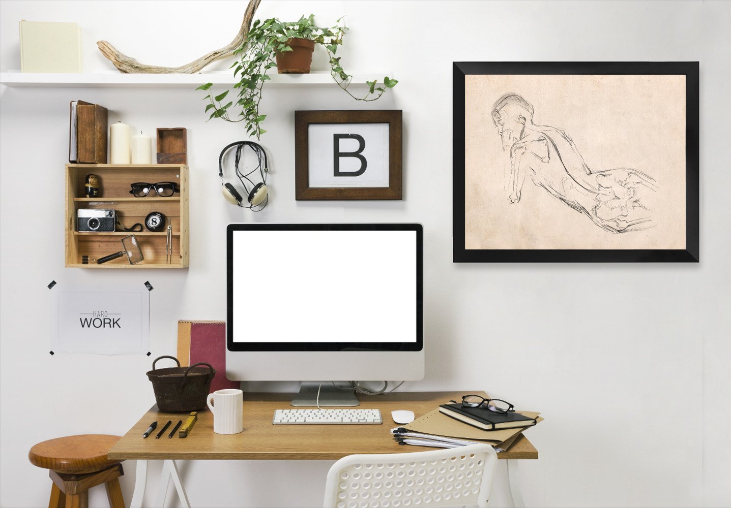 Anatomy Study Ii By Chaos & Wonder Design - Black Framed Print - Wall Art - Americanflat
