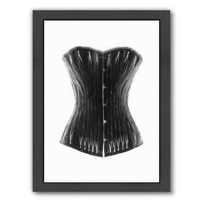 Vintage Corset I By Chaos & Wonder Design - Black Framed Print - Wall Art - Americanflat