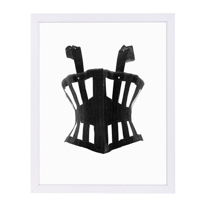 Intage Corset Ii By Chaos & Wonder Design - White Framed Print - Wall Art - Americanflat