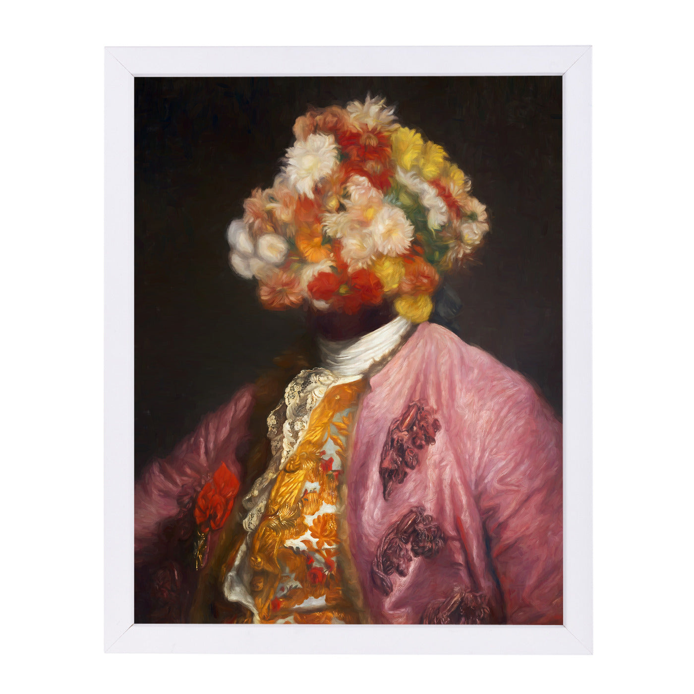 Flower Portrait By Chaos & Wonder Design - White Framed Print - Wall Art - Americanflat