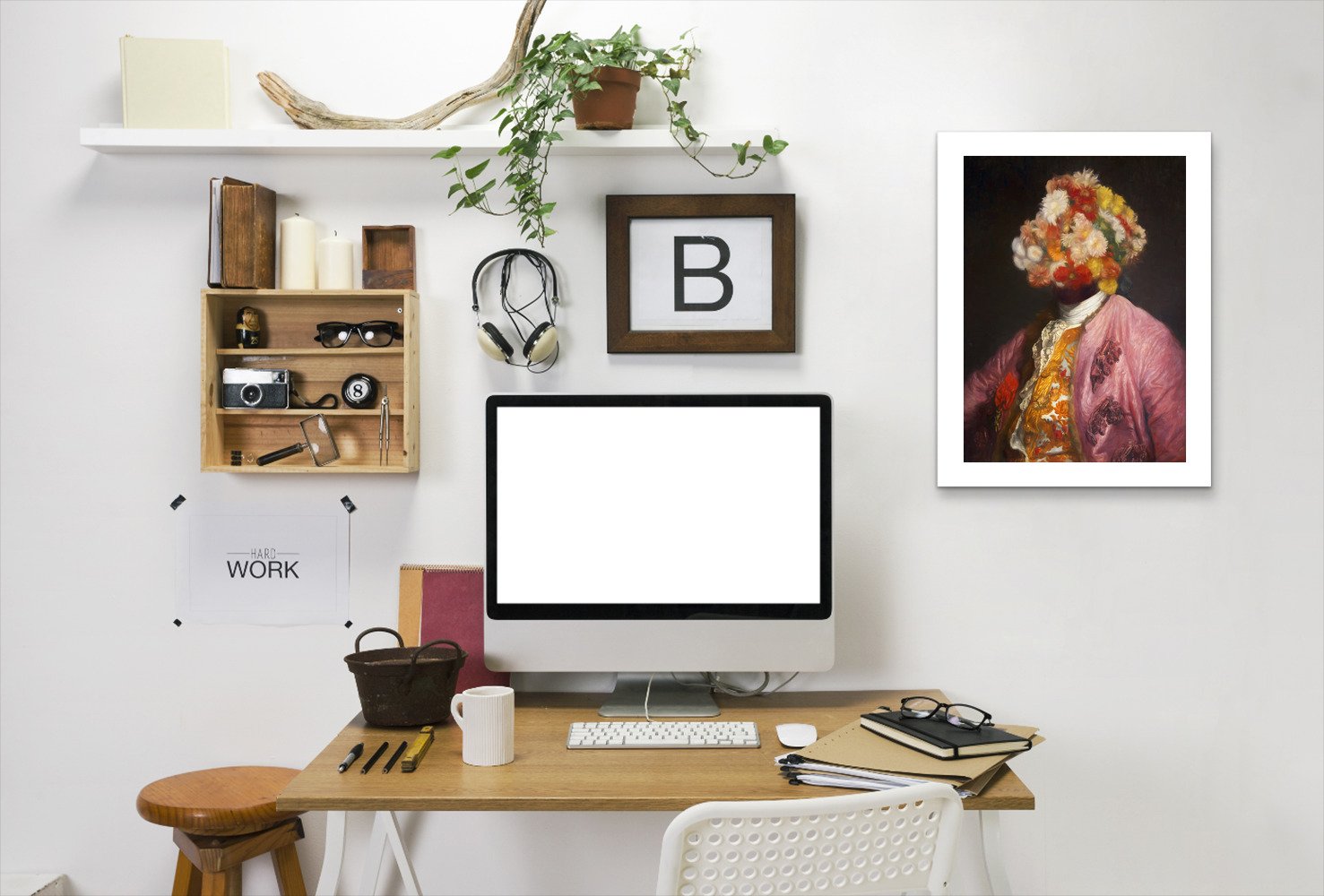 Flower Portrait By Chaos & Wonder Design - Framed Print - Americanflat