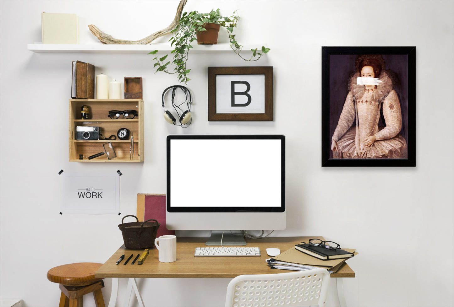 Ellen By Chaos & Wonder Design - Black Framed Print - Wall Art - Americanflat