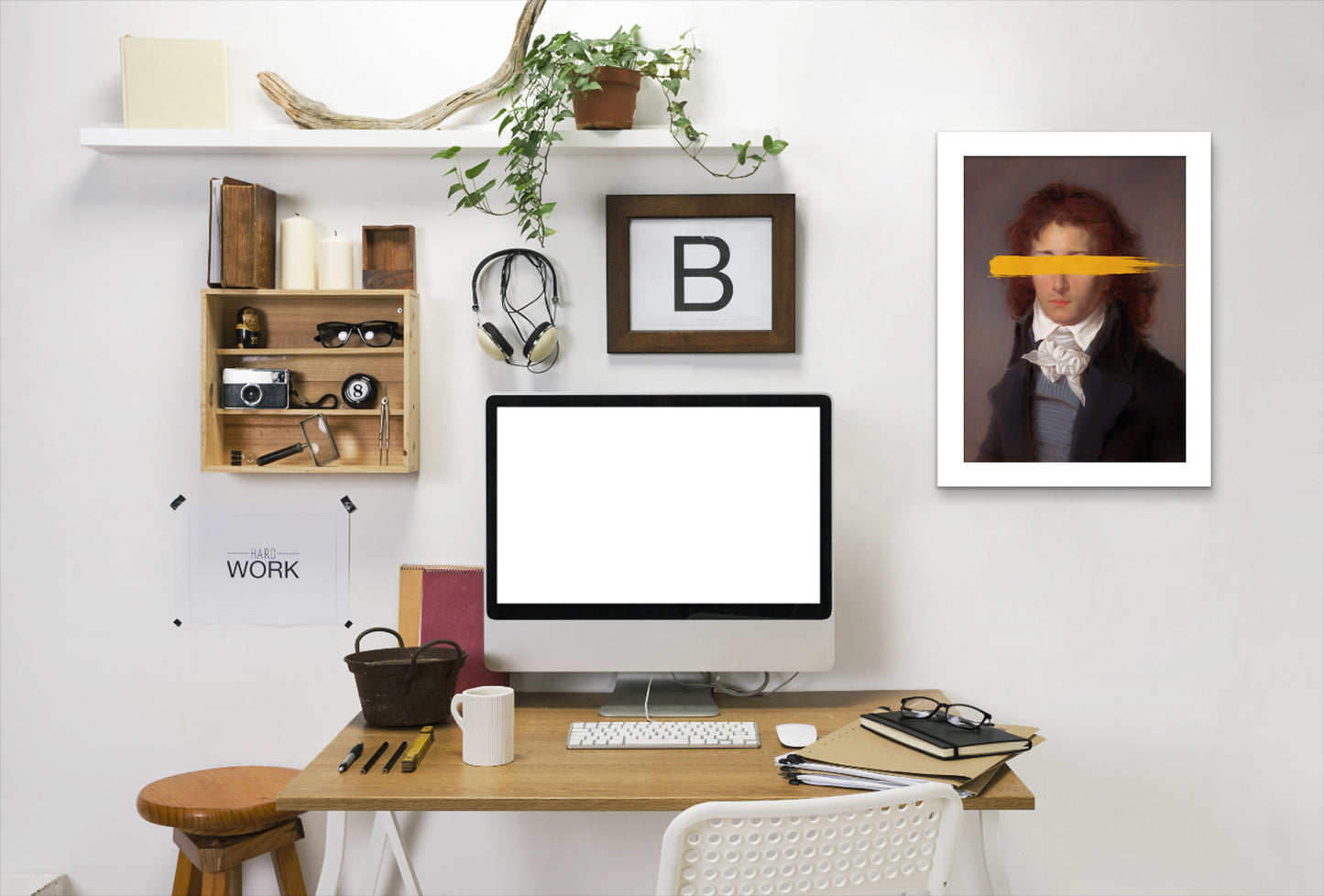 Thebaron By Chaos & Wonder Design - White Framed Print - Wall Art - Americanflat