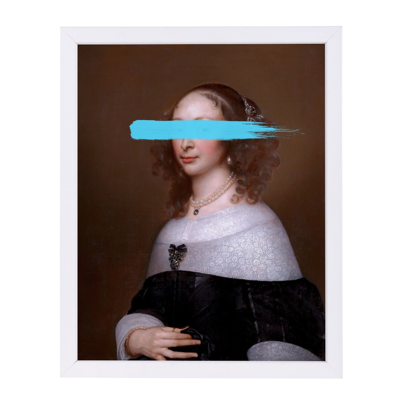The Black Brooch By Chaos & Wonder Design - Framed Print - Americanflat