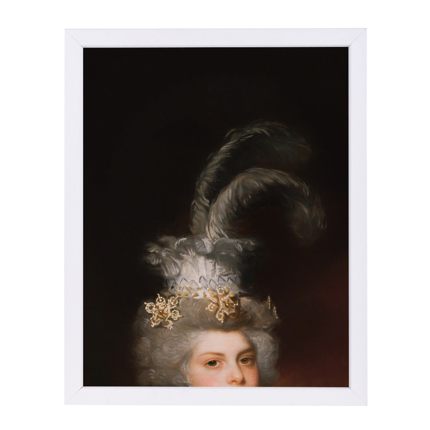 The Hat By Chaos & Wonder Design - White Framed Print - Wall Art - Americanflat