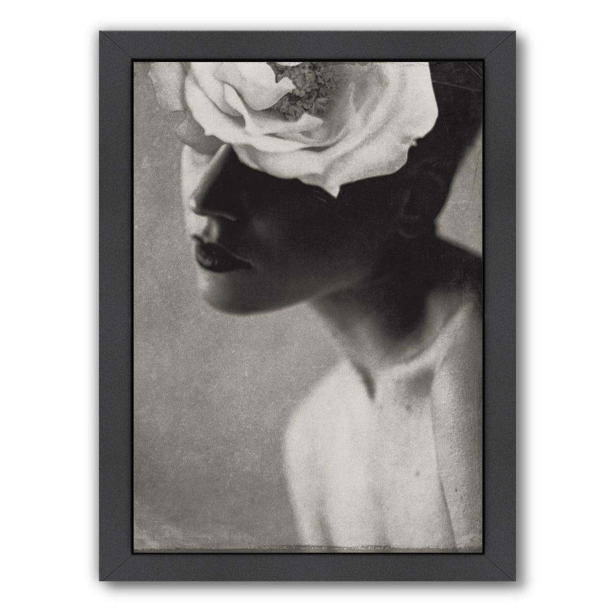 Rose Portrait By Chaos & Wonder Design - Black Framed Print - Wall Art - Americanflat
