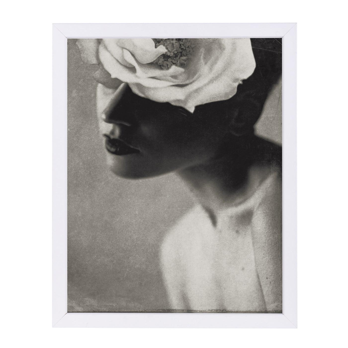 Rose Portrait By Chaos & Wonder Design - White Framed Print - Wall Art - Americanflat