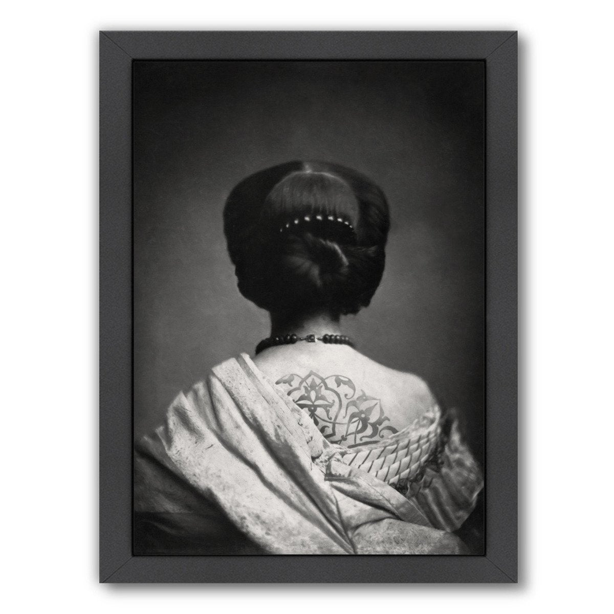 Arabesque I Back Portrait By Chaos & Wonder Design - Black Framed Print - Wall Art - Americanflat