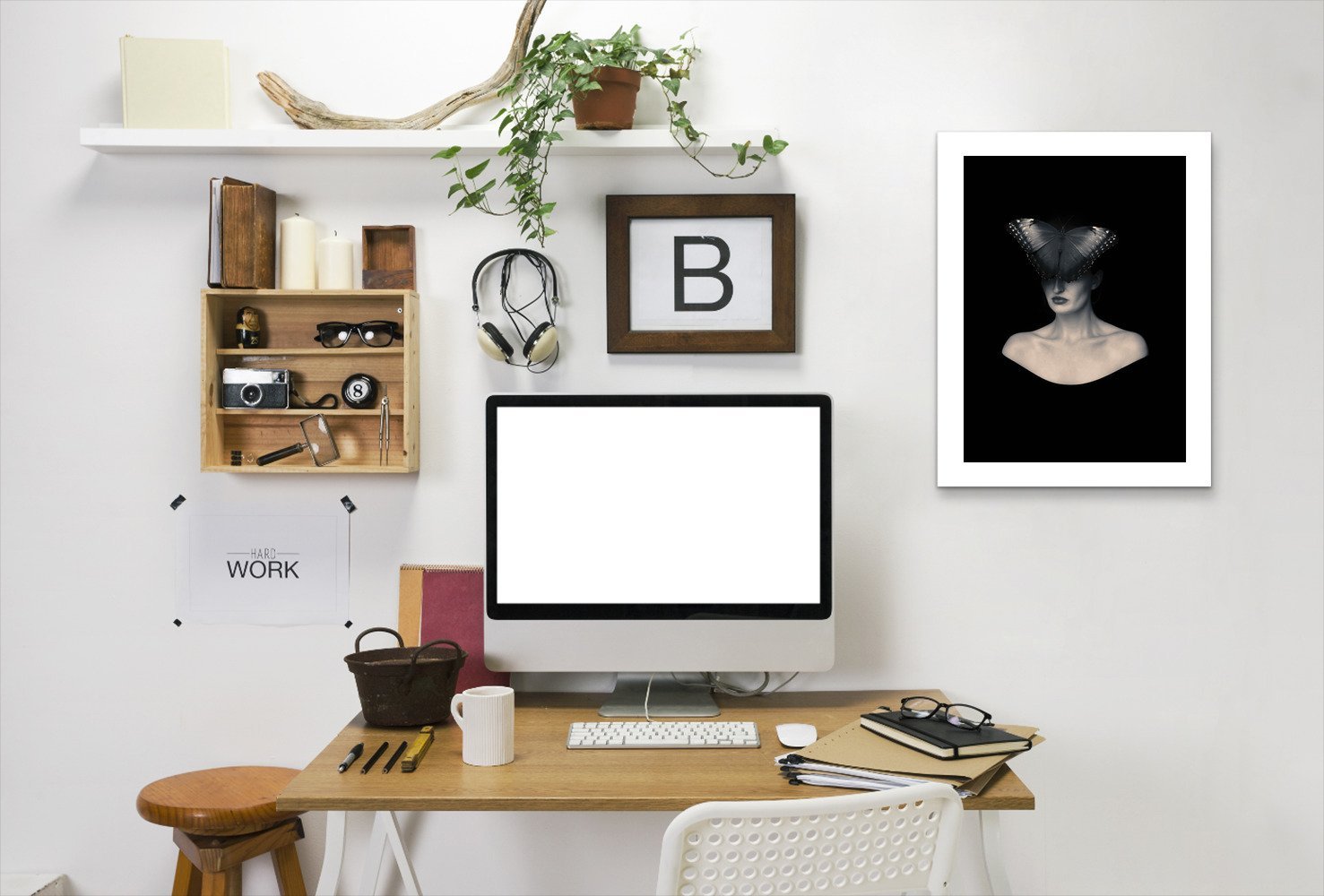 Butterfly Veil By Chaos & Wonder Design - Framed Print - Americanflat