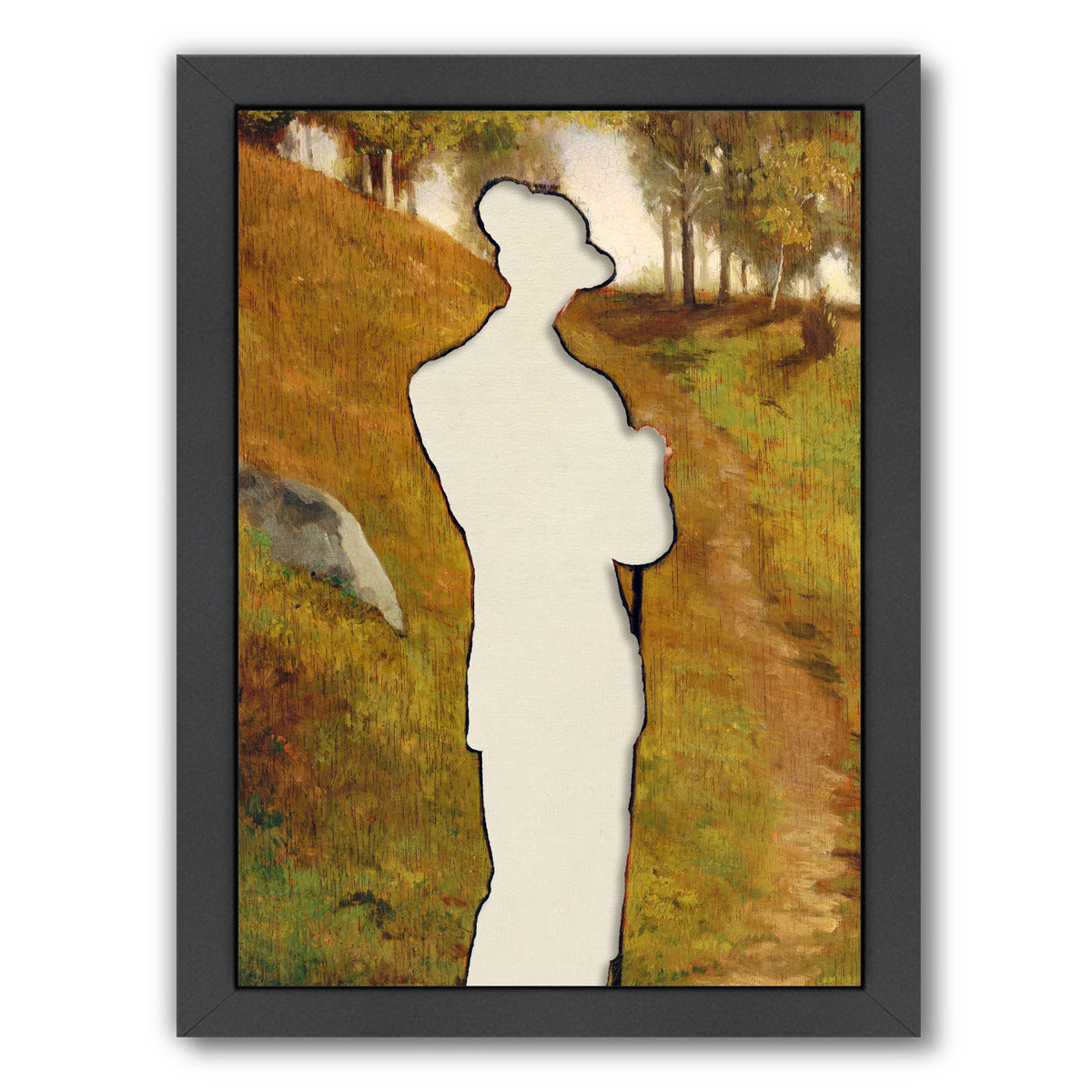 Cut Portrait By Chaos & Wonder Design - Black Framed Print - Wall Art - Americanflat