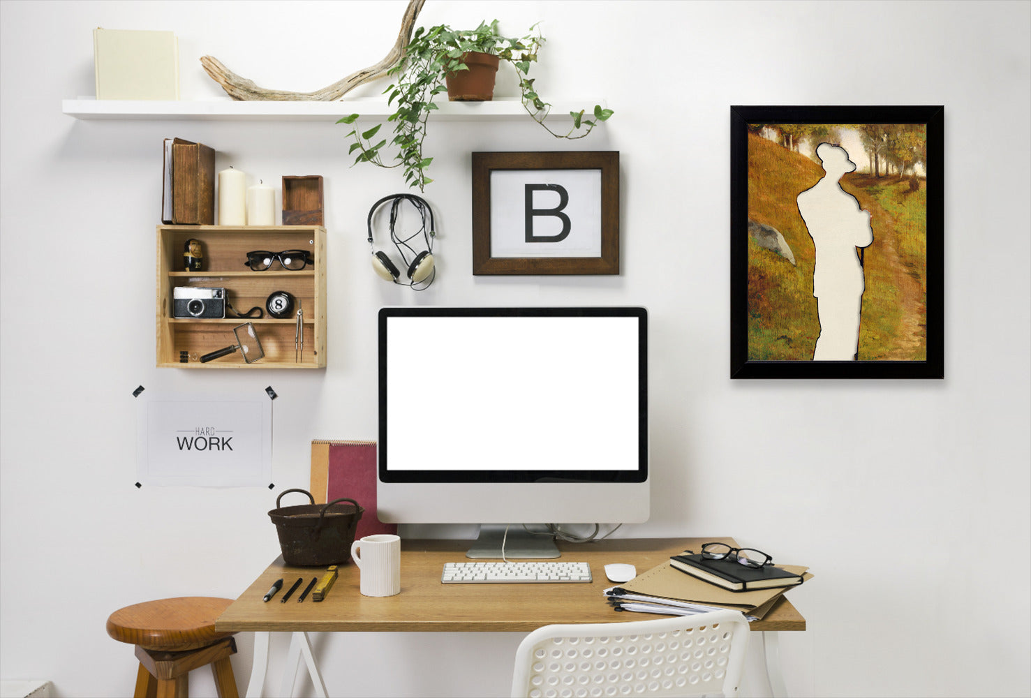 Cut Portrait By Chaos & Wonder Design - Black Framed Print - Wall Art - Americanflat