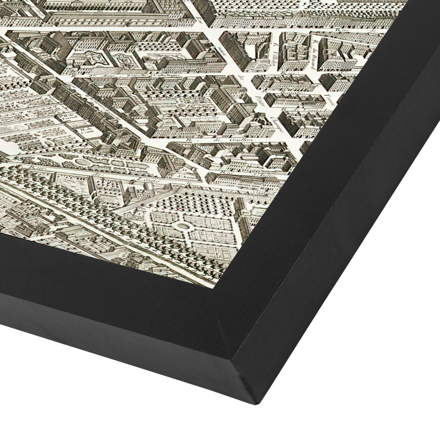 Map Paris I By Chaos & Wonder Design - Black Framed Print - Wall Art - Americanflat