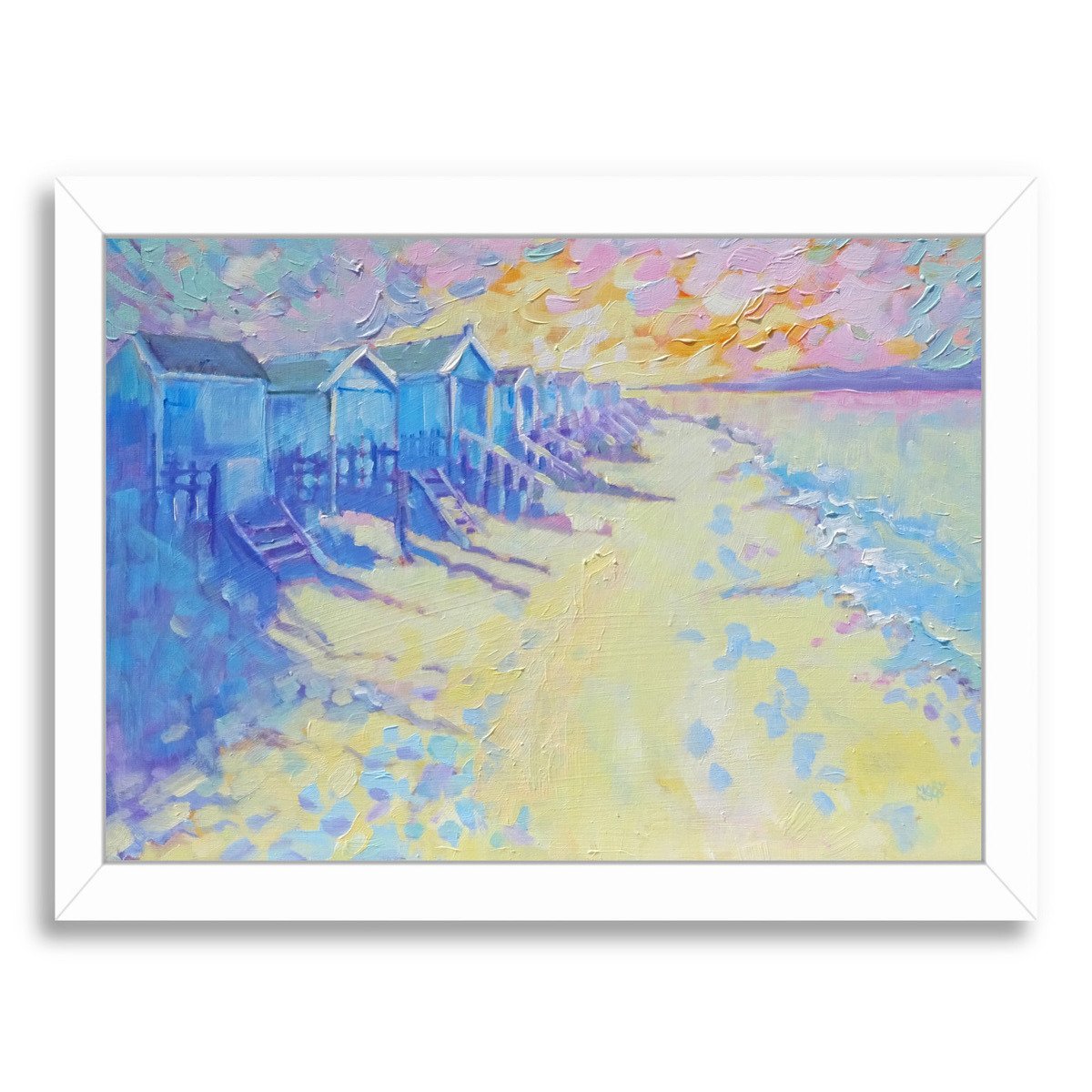 Beach Huts By Mary Kemp - Framed Print - Americanflat