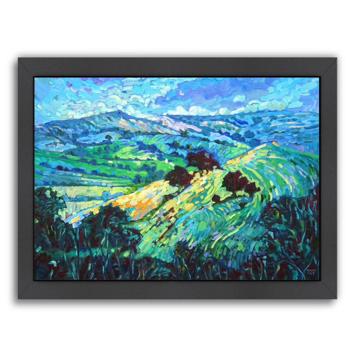 Blue John, Derbyshire By Mary Kemp - Black Framed Print - Wall Art - Americanflat