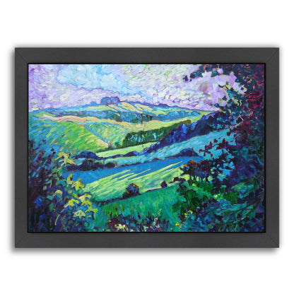 Derbyshire Hills By Mary Kemp - Black Framed Print - Wall Art - Americanflat