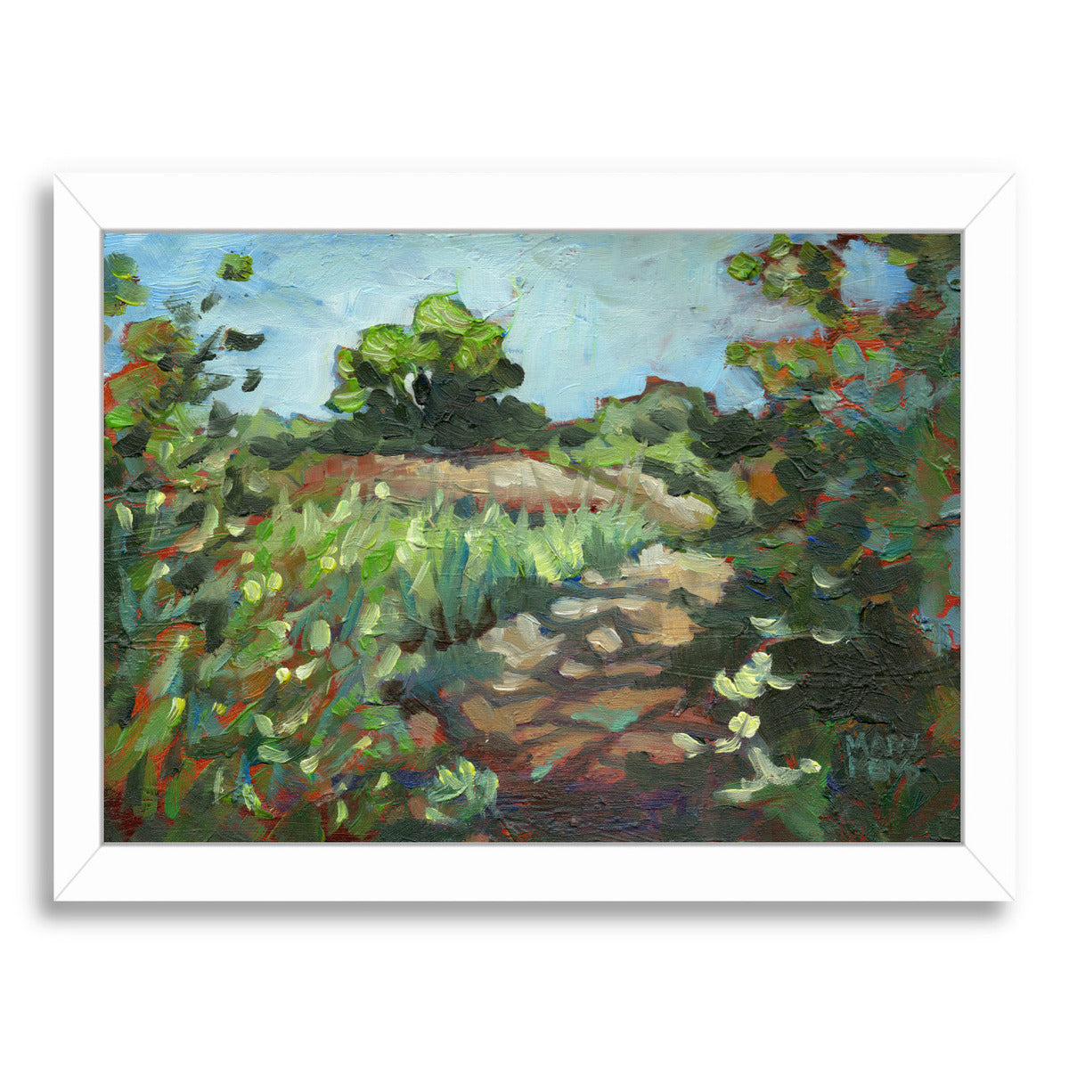Late Summer By Mary Kemp - White Framed Print - Wall Art - Americanflat