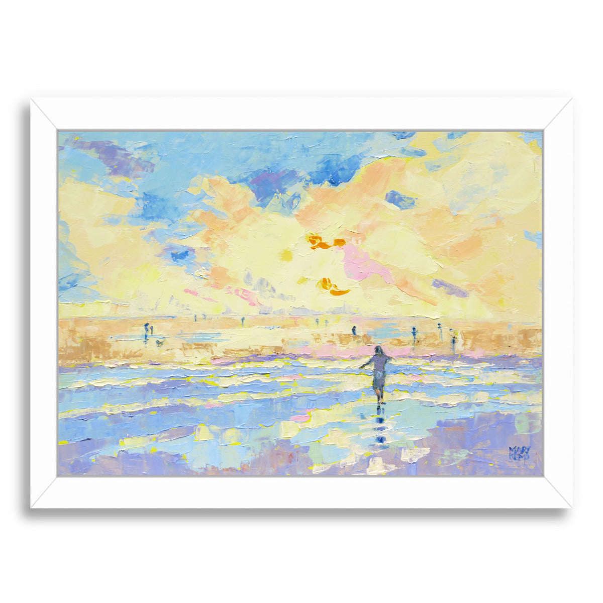 Long Lost Days By Mary Kemp - White Framed Print - Wall Art - Americanflat